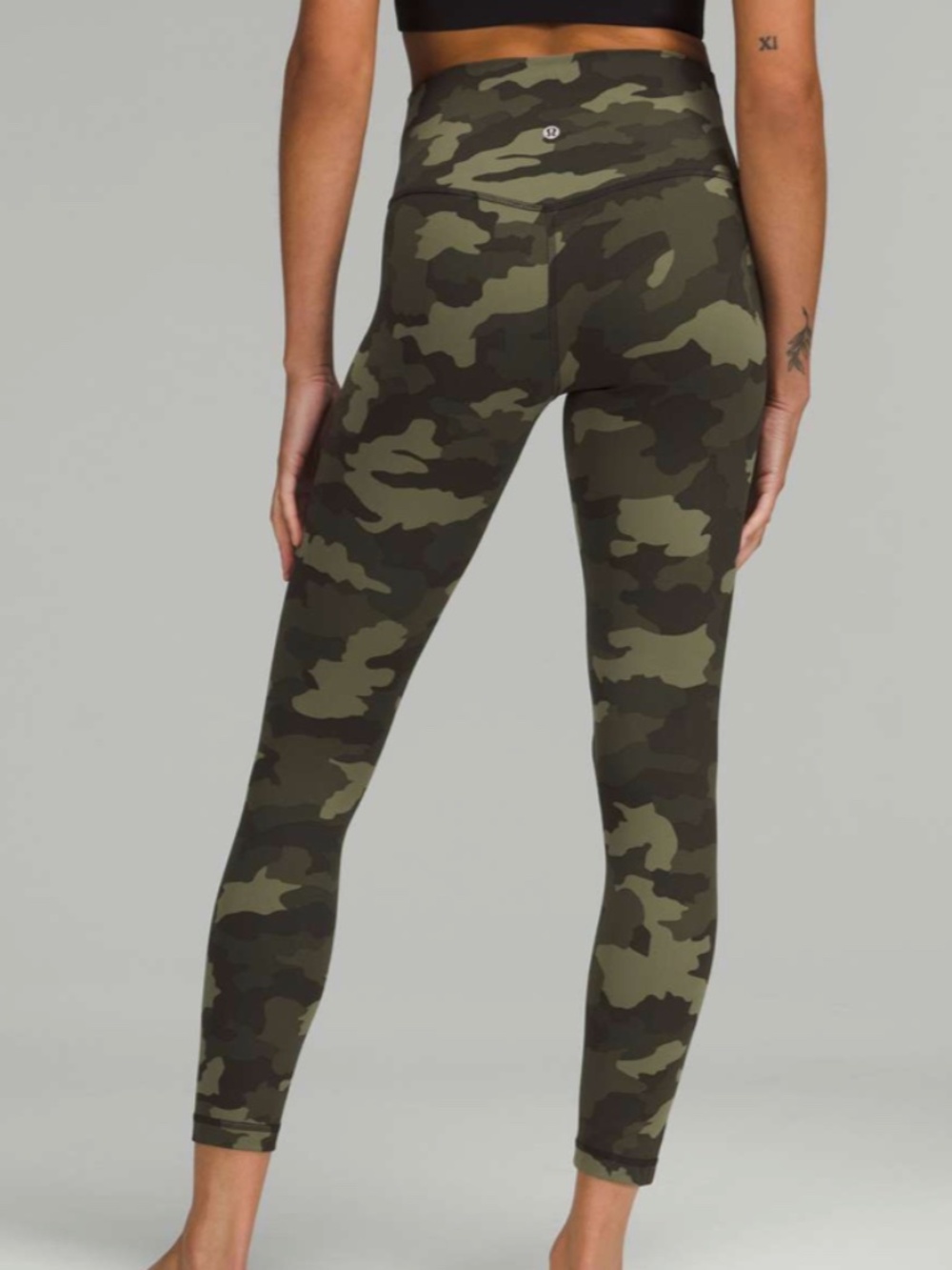 Lululemon Align HR Pant 25" Heritage 365 Camo Medium Olive Multi Size 2